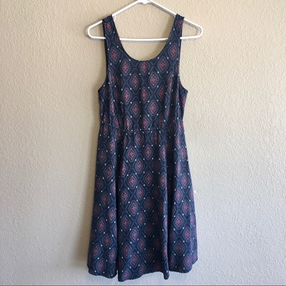 SOLD - Torrid | Navy challis dress - Picture 2 of 9